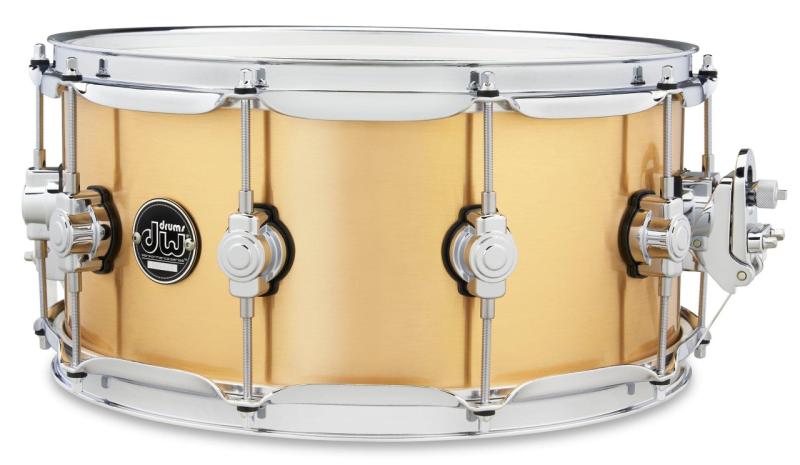 DW Performance Brass Snare Drum 6.5x14 - Polished Brass