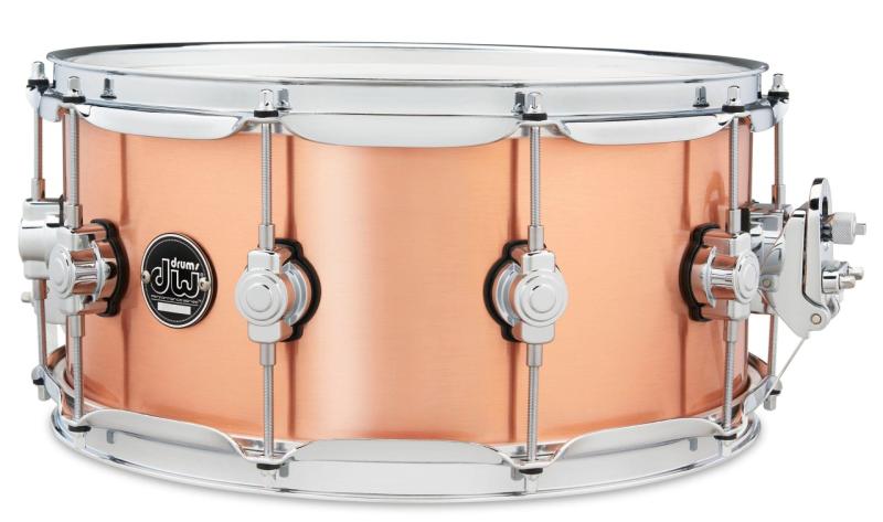 DW Performance Copper Snare Drum 6.5x14 - Polished Copper