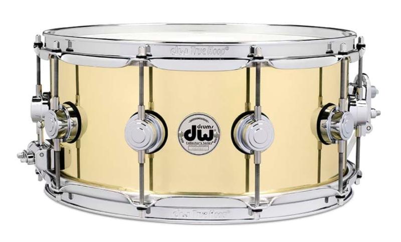 DW Polished Brass Snare Drum 6.5x14