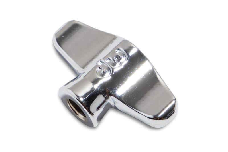 DW 8mm Wingnut with collar, post-2012 - Chrome - Chrome