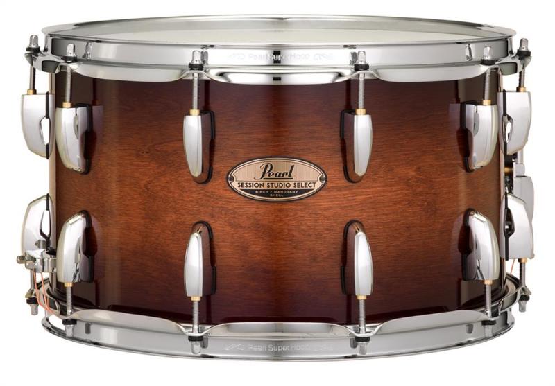 Pearl Session Studio Select 14x8 Snare Drum Gloss Barnwood Brown