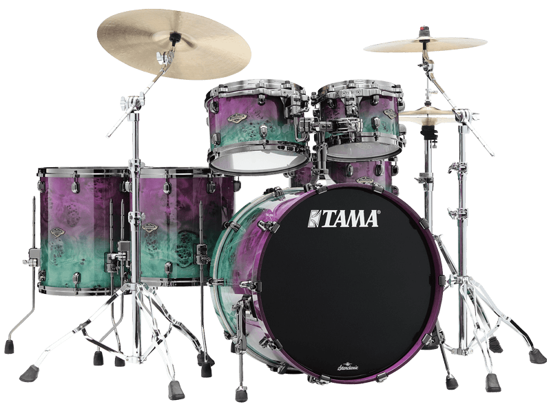 Tama Starclassic Walnut/Birch 5-shellkit Ltd - Nebula Mappa Burl Fade