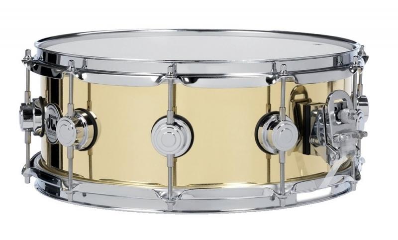 DW Snare Drum Yellow brass 14x4"
