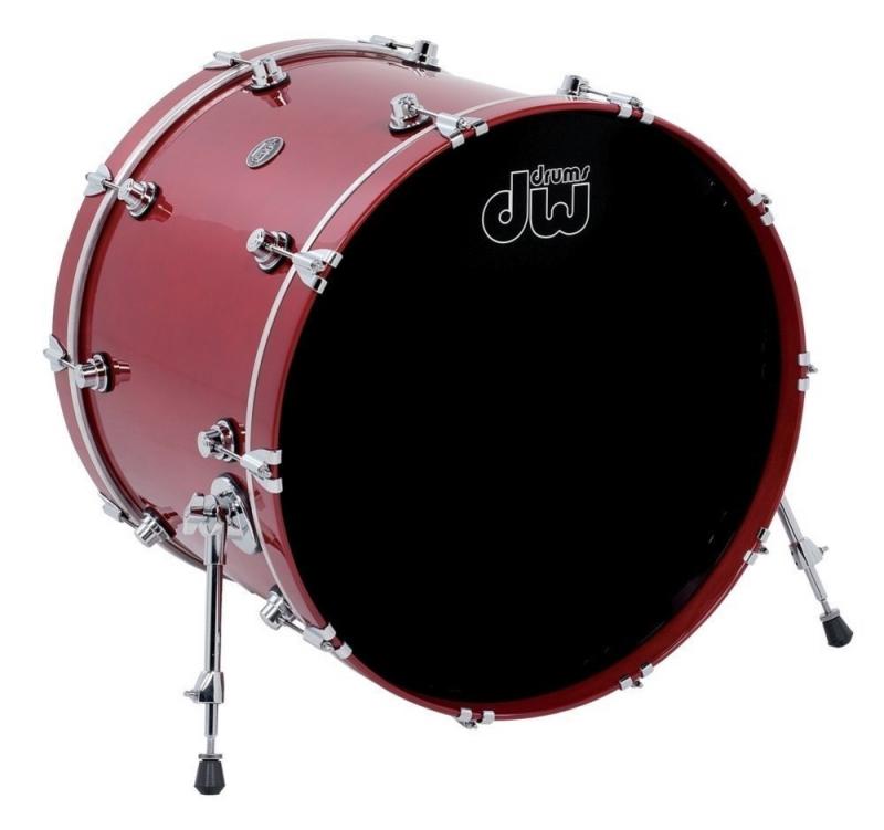 DW Bass Drum Performance Lacquer Candy Apple Red