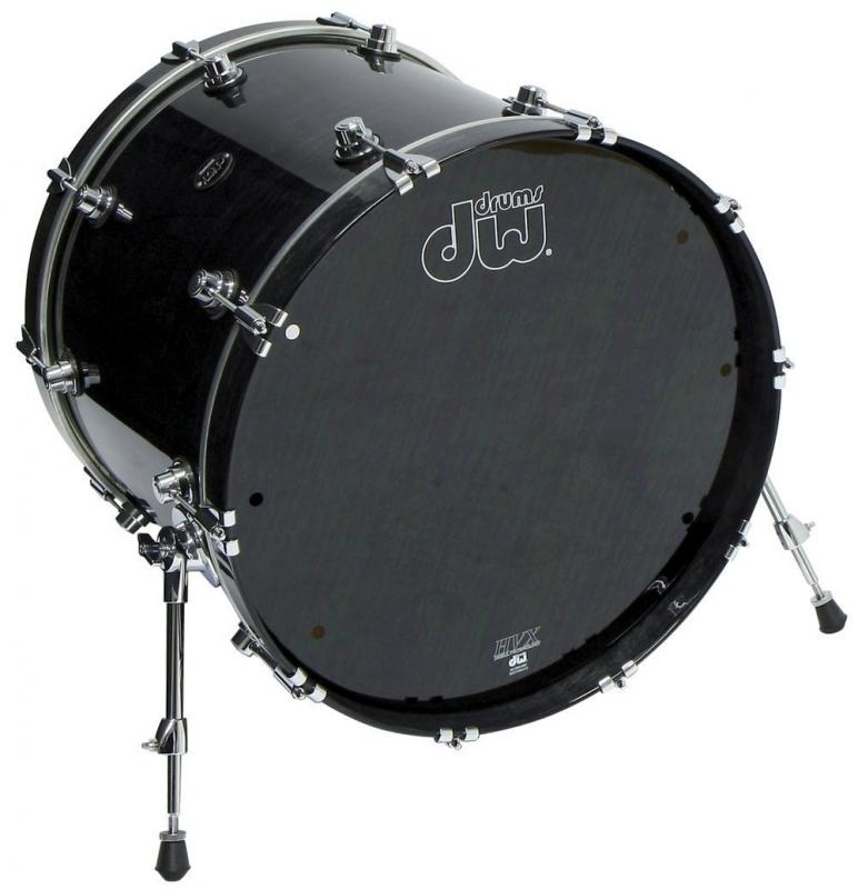 DW Bass Drum Performance Lacquer Ebony Stain