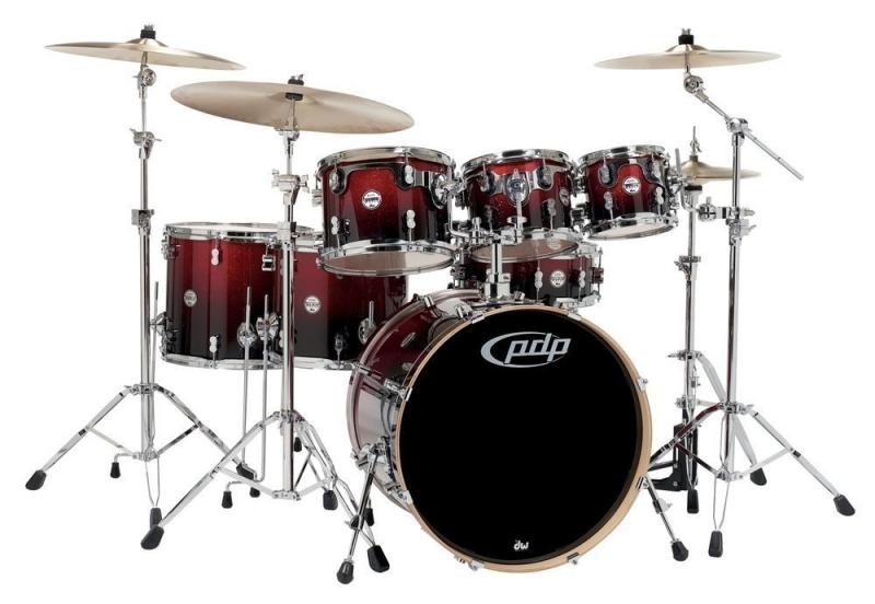 PDP Drum set Concept Maple Black Sparkle