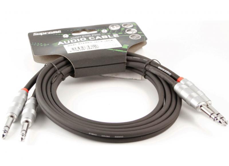 Supreme Dubbel Stereo telekabel tele-tele balanserad Set of 2