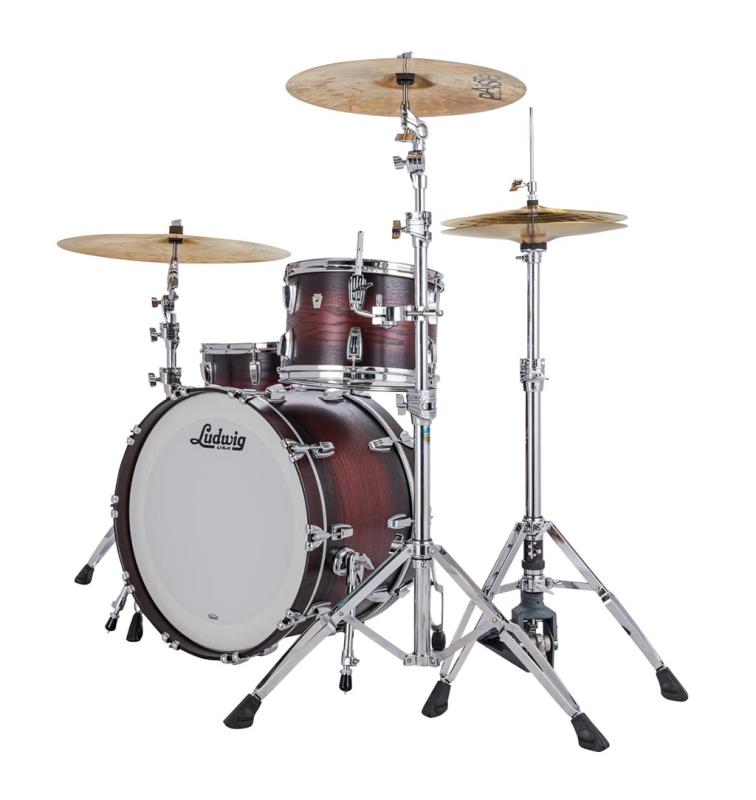 Ludwig Classic Oak Fab in Brown Burst