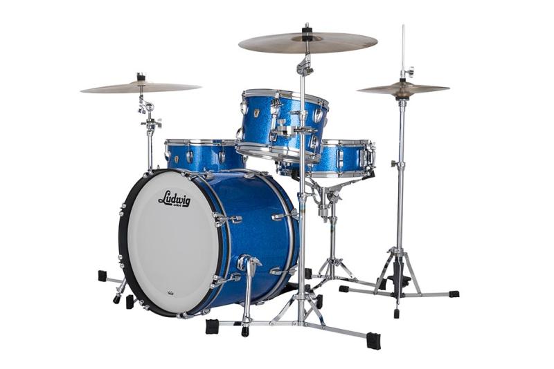 Ludwig Classic Maple Downbeat in Blue Sparkle