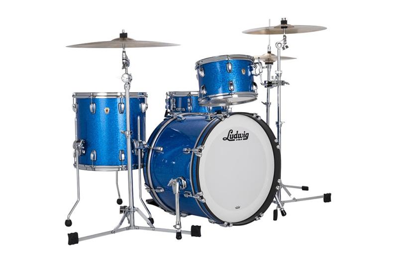 Ludwig Classic Maple Downbeat in Blue Sparkle