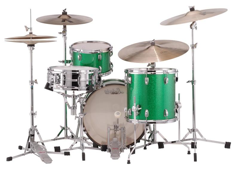 Ludwig Classic Maple Downbeat in Green Sparkle