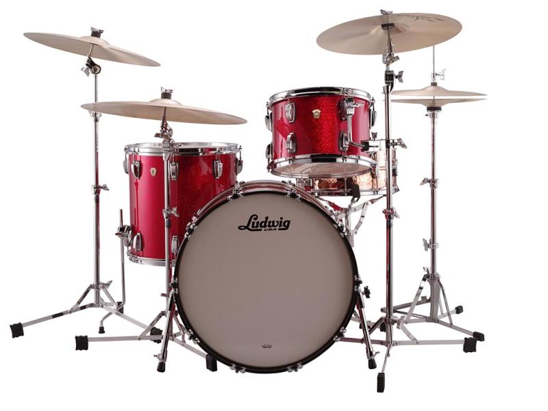 Ludwig Classic Maple Fab in Red Sparkle