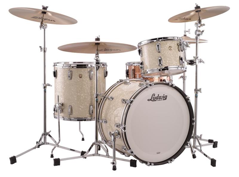 Ludwig Classic Maple Fab in Vintage White Marine
