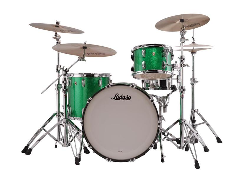 Ludwig Classic Maple Pro Beat in Green Sparkle