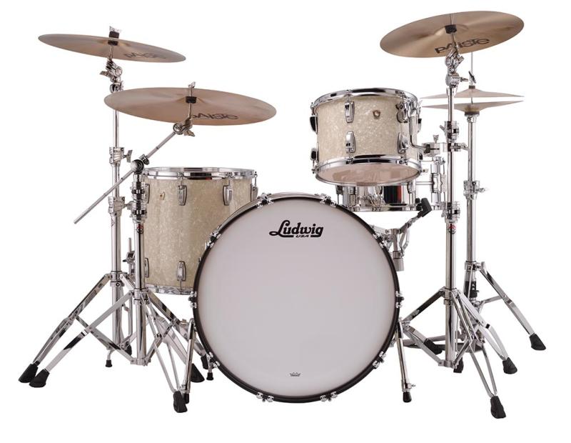 Ludwig Classic Maple Pro Beat in Vintage White Marine