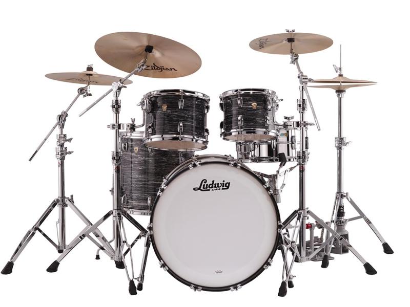 Ludwig Classic Maple Mod in Vintage Black Oyster