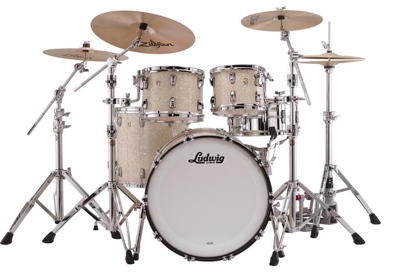 Ludwig Classic Maple Mod in Vintage White Marine