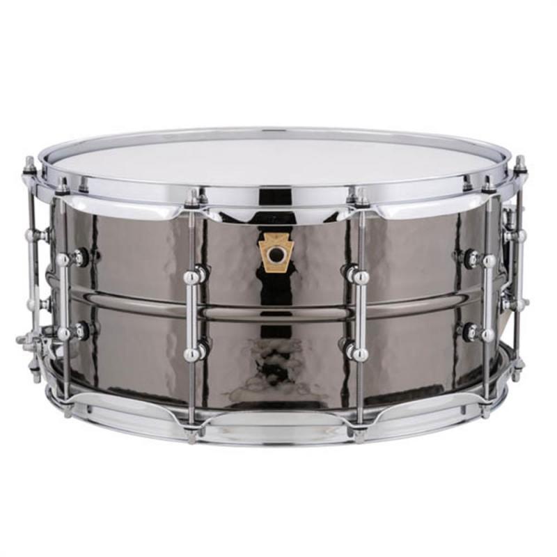 Ludwig 14"x6.5" Hammered Black Beauty Snare Drum with Tube Lugs