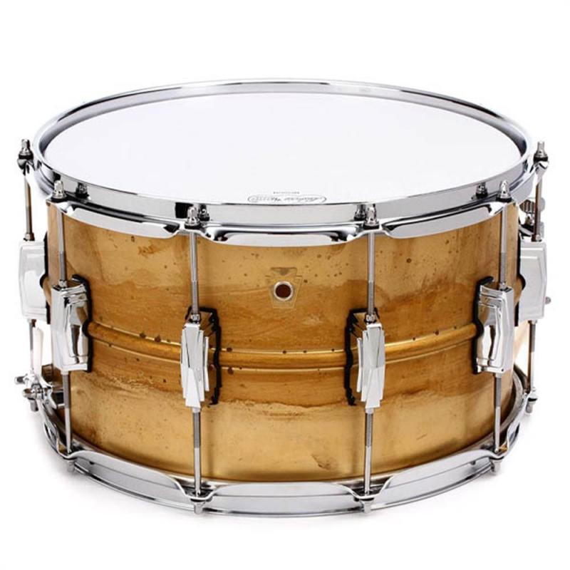 Ludwig LB484R Raw Brass Shell Snare 14×8 – Imperial Lugs