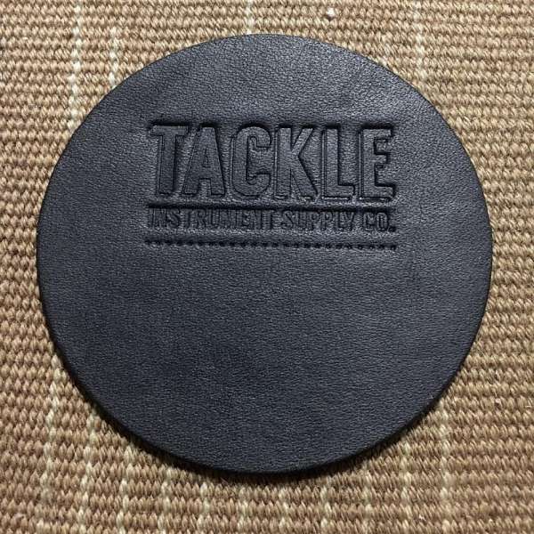 Tackle Leather Bass Drum Beater Patch Small – Svart