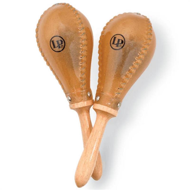 Latin Percussion Salsa Rawhide Maracas Nat.