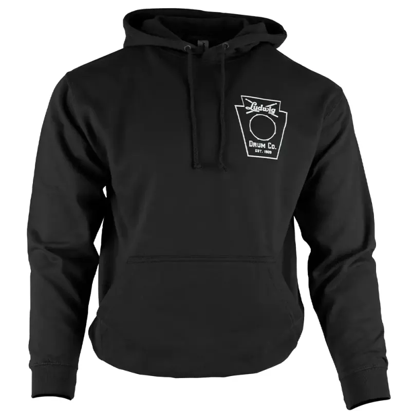 Ludwig Merchandise – LUDHCIRCXLBK – Circle Hoodie black – X-Large
