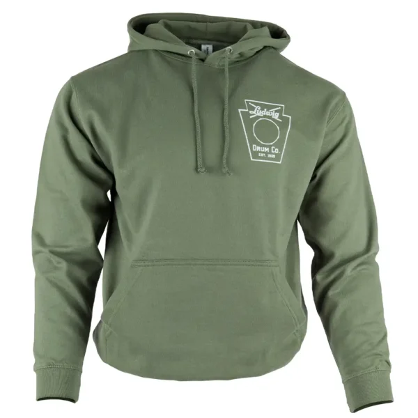 Ludwig Merchandise – LUDHCIRCLGR – Circle Hoodie Green – Large