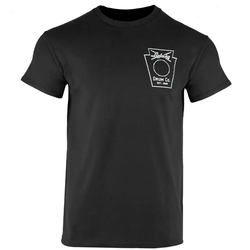 Ludwig Merchandise – LUDTCIRCXLBK – Circle T-shirt black – X-Large