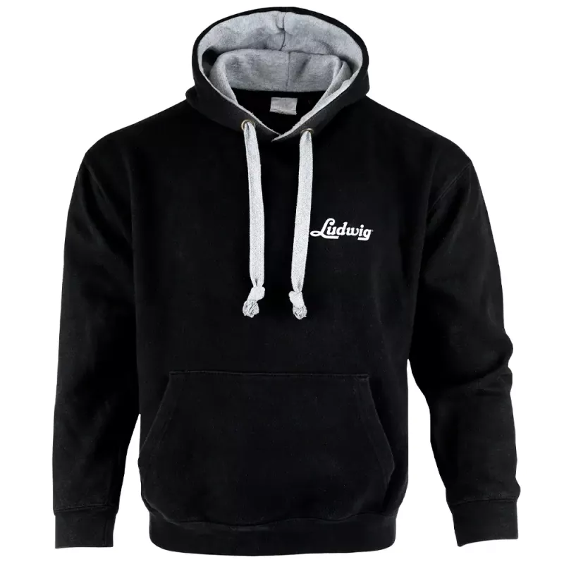 Ludwig Merchandise – LUDHLOGOMBK – Logo Hoodie black – Medium