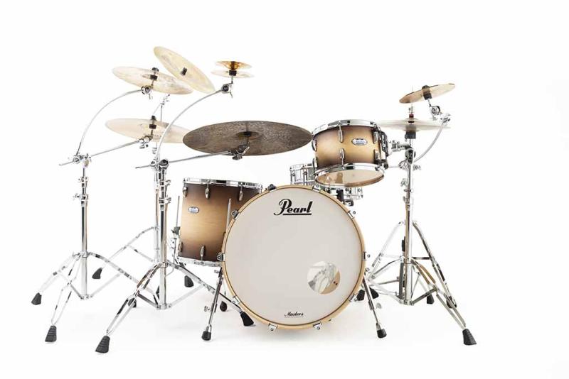 Pearl Masters Maple Complete 4-piece Shell Pack, Satin Natural Burst