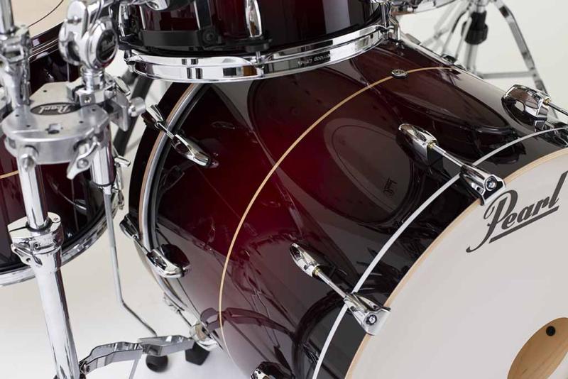 Masters Maple Complete 4-pc Shell Pack in #836 Red Burst Stripe