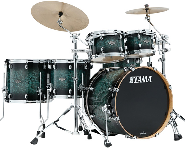 Tama SC Performer M/B 5-shellkit (10,12,14,16,22),Molten Steel Blue Burst