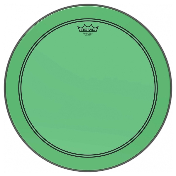 20" Colortone Green Powerstroke 3 bastrumskinn, Remo