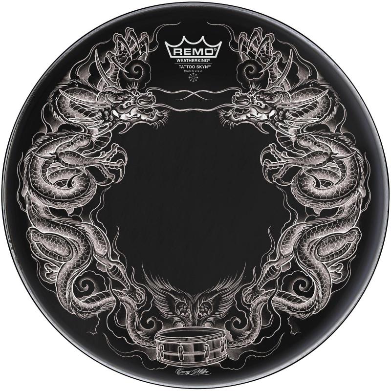 22” Tattoo Skyn ”Dragon” – Svart , Remo