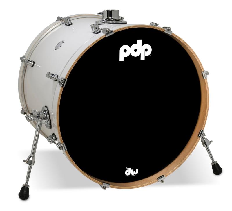 PDP Concept Maple Bass Drum, 18x22'' - Pearlescent White Lacquer