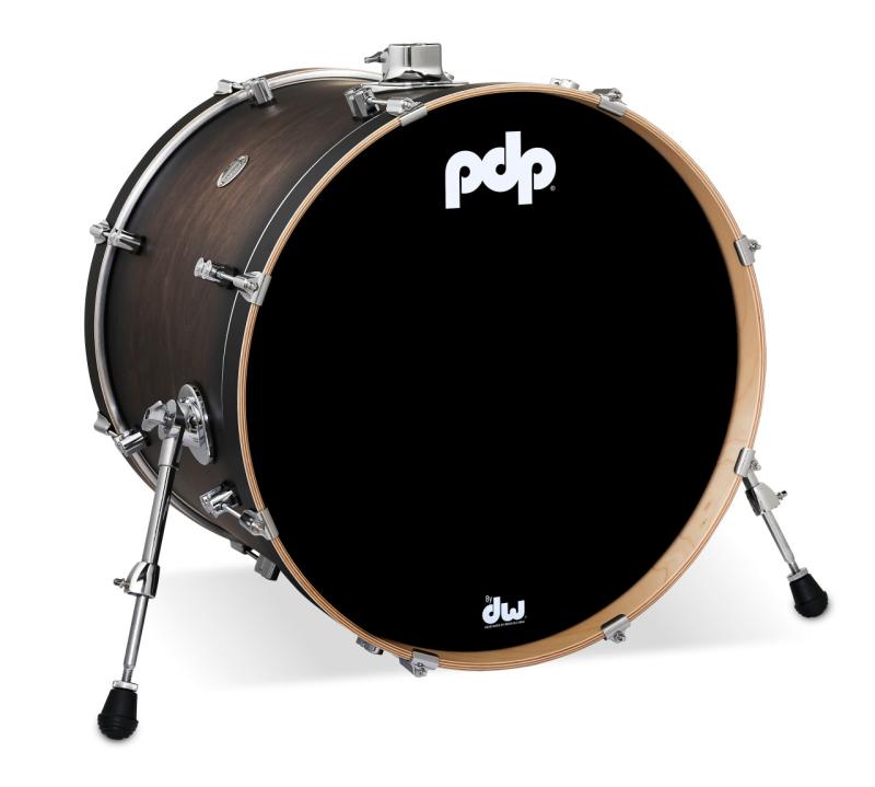 PDP Concept Maple Bass Drum, 18x22'' - Charcoal Burst Lacquer