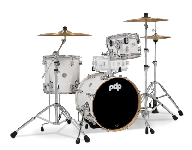 PDP Concept Maple Shell Pack, 3pc, 18'' - Pearlescent White Lacquer