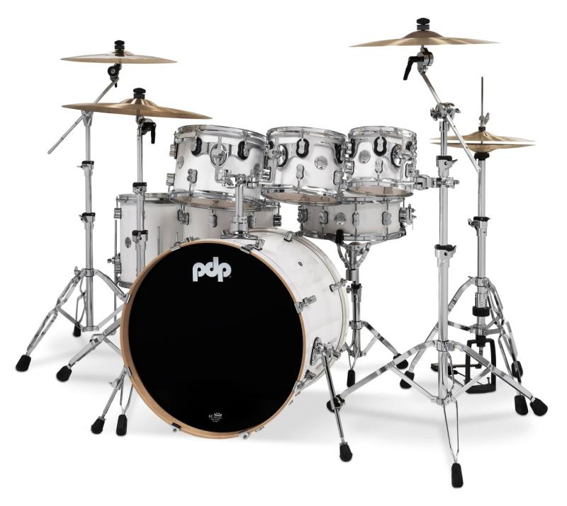 PDP Concept Maple Shell Pack, 7pc, 22'' - Pearlescent White Lacquer