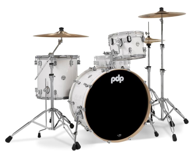 PDP Concept Maple Shell Pack, 3pc, 24'' - Pearlescent White Lacquer