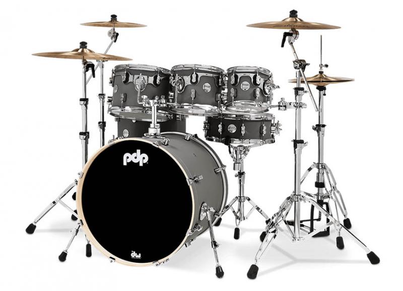 PDP by DW Shell set Concept Maple Finish Ply Satin Pewter, PDCM2217SP