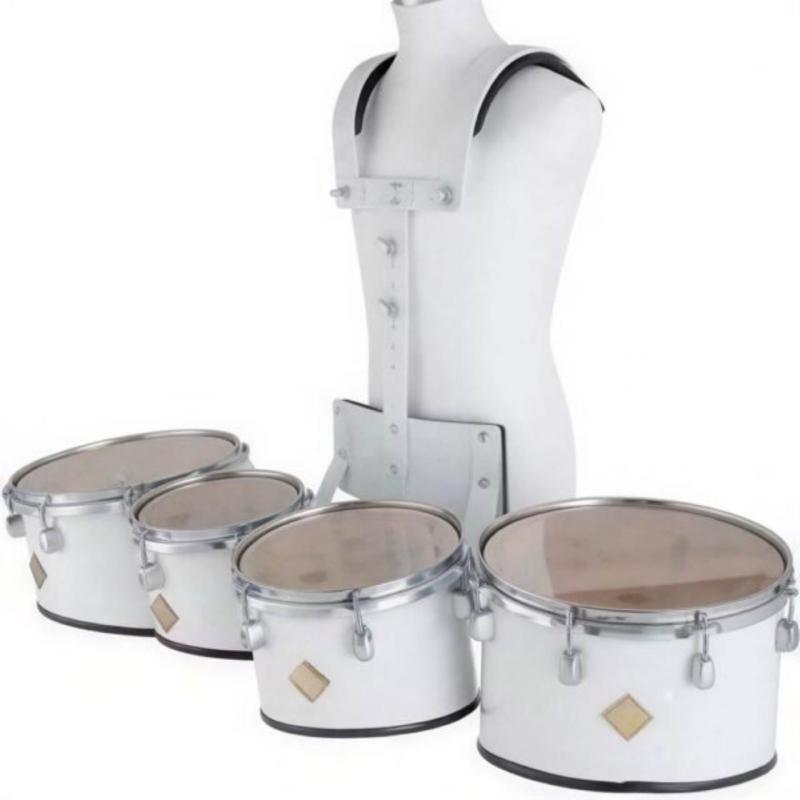 Dixon PMTCL41-WT – Dixon Marching Tenor Set 8,10,12,13″ w/Carrier