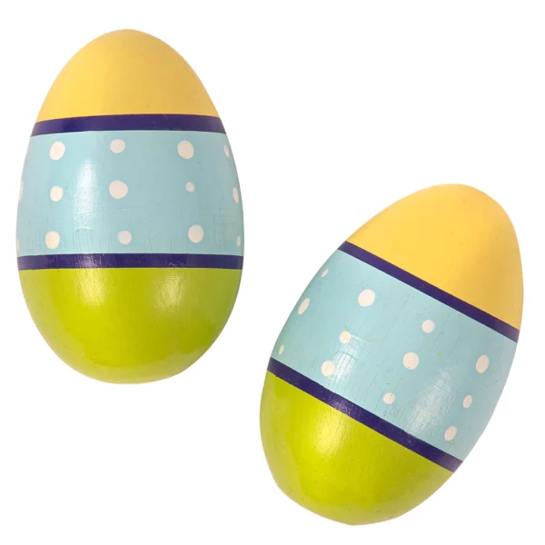 PP World Early Years Wooden Egg Shakers – pair