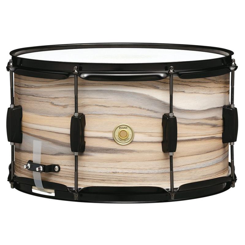 Tama Woodworks Poplar Snare 14"x8" - Natural Zebrawood Wrap
