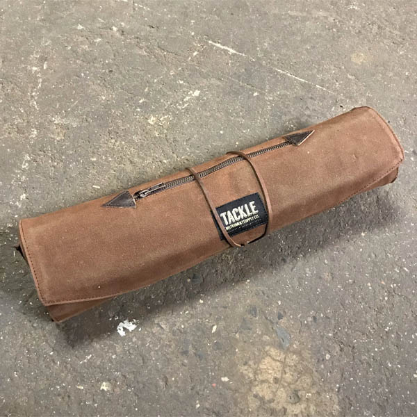 Tackle Waxed Canvas Roll Up Stick Case Brown
