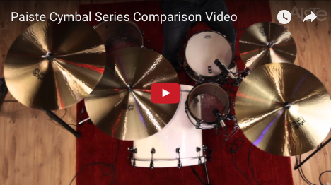 Video där du kan höra några av Paistes mest populära cymbaler.