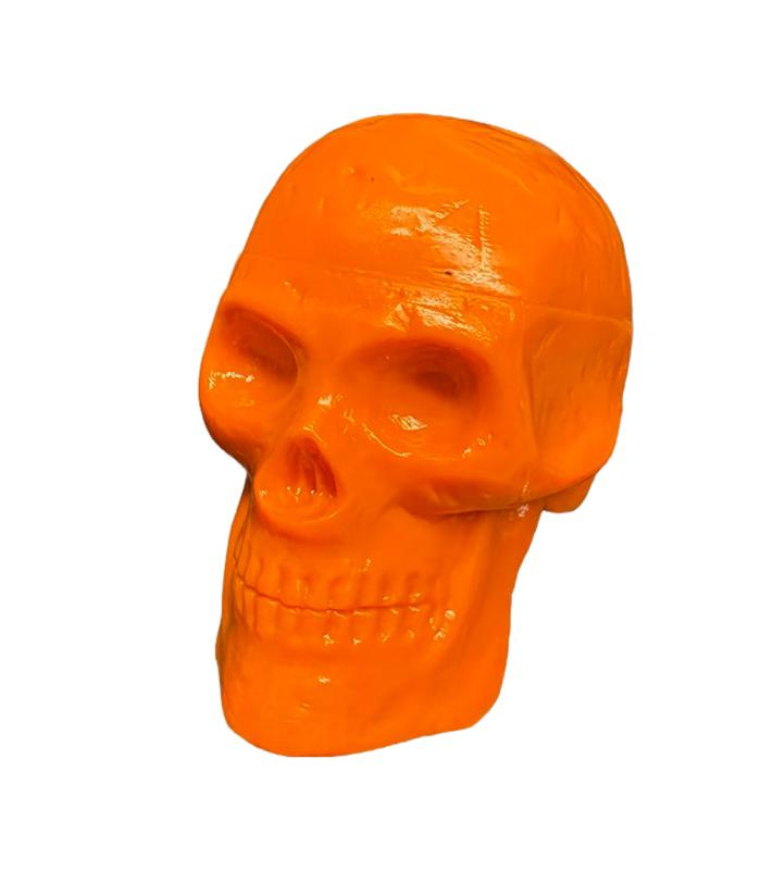 Grover Trophy Beadbrain Skull - Orange