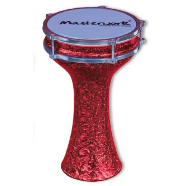 Masterwork TA-CM104-RD – Turkish Aluminium Colored Red Marble Darbuka 20 cm