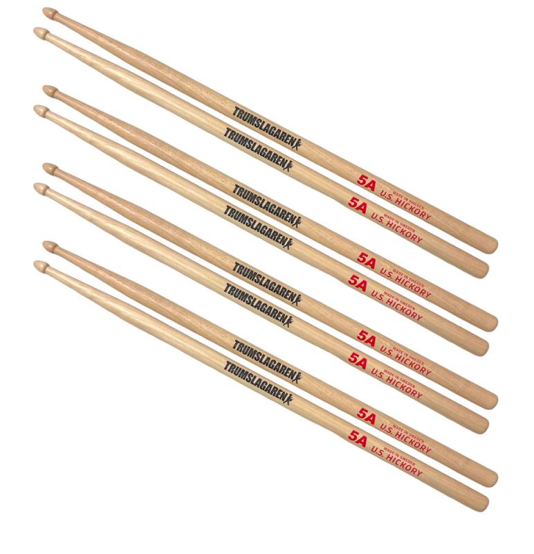 Trumslagarenstock, 5A Value Pack - 4 par
