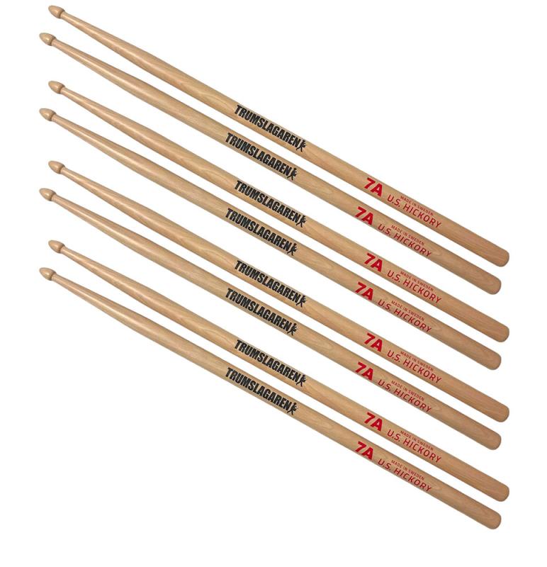 Trumslagarenstock, 7A Value Pack - 4 par