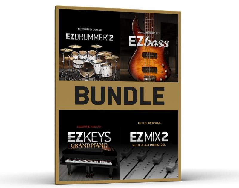 EZ Line Bundle (EZdrummer 2, EZbass, EZmix 2, EZkeys Grand Piano)